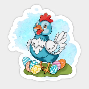 Easter chicken Sticker